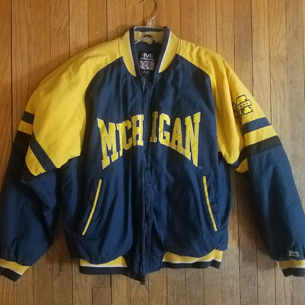 Vintage U of Michigan wolverines jacket large